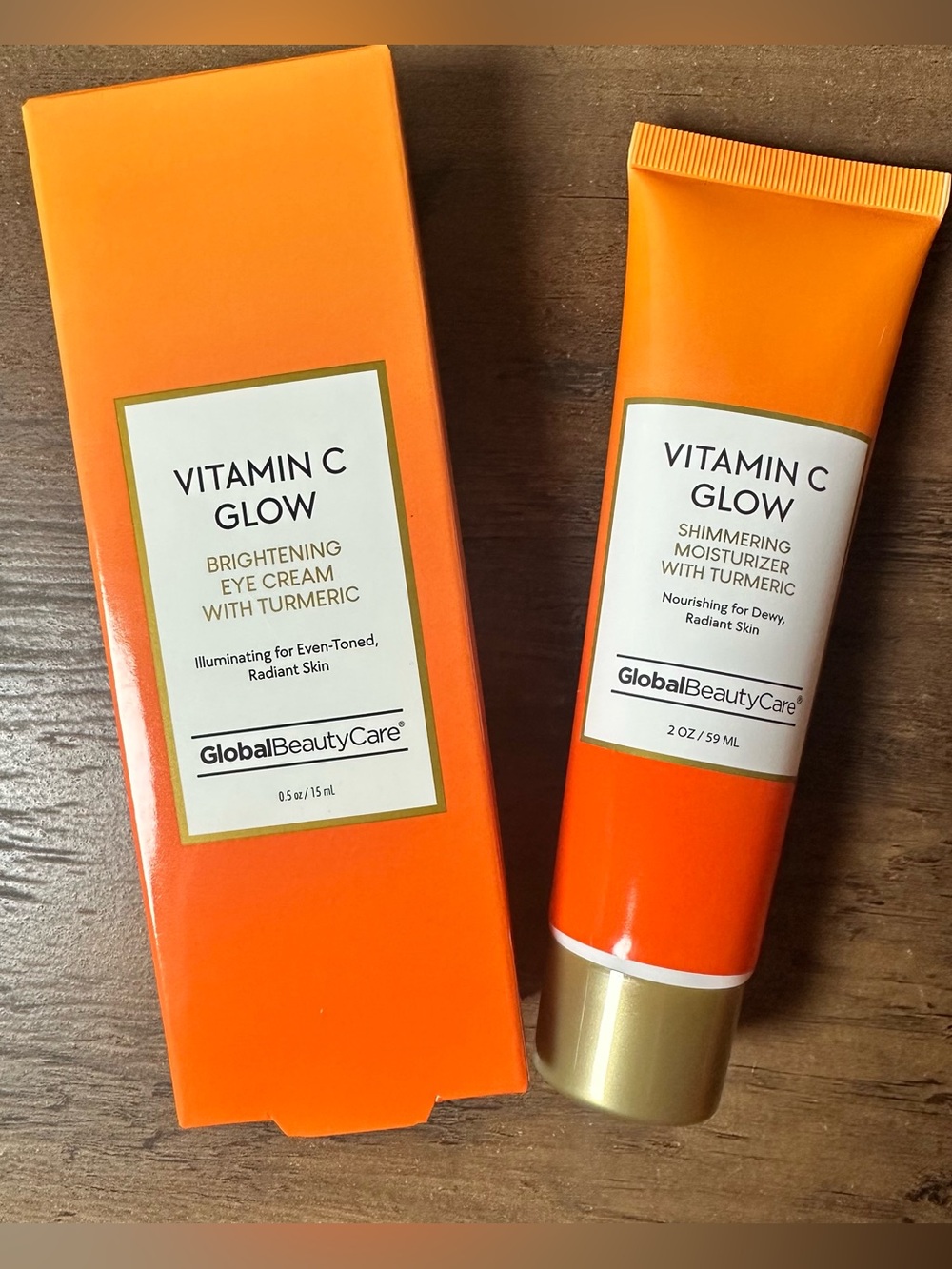 Global Beauty Care Vitamin C Brightening Eye Cream & Moisturizer With Turmeric
